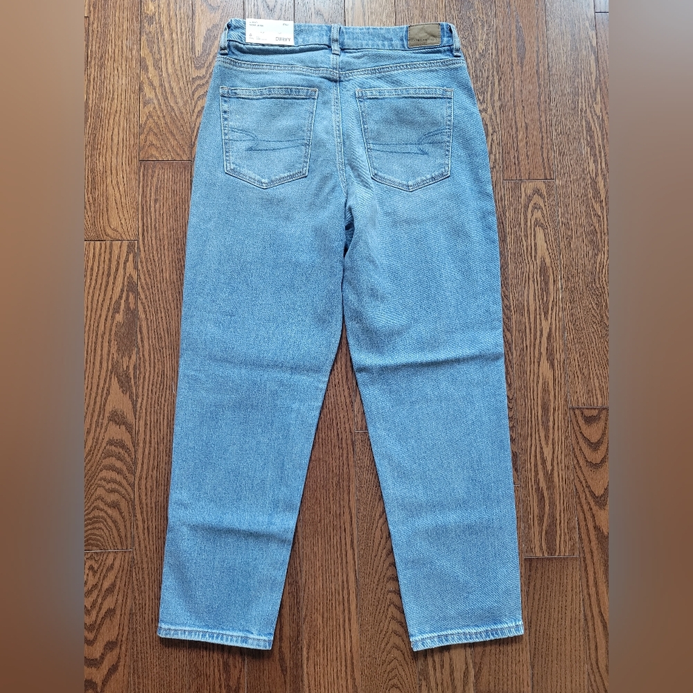 American Eagle Curvy Mom Jean In Medium Vintage Strigid - Picture 2 of 4